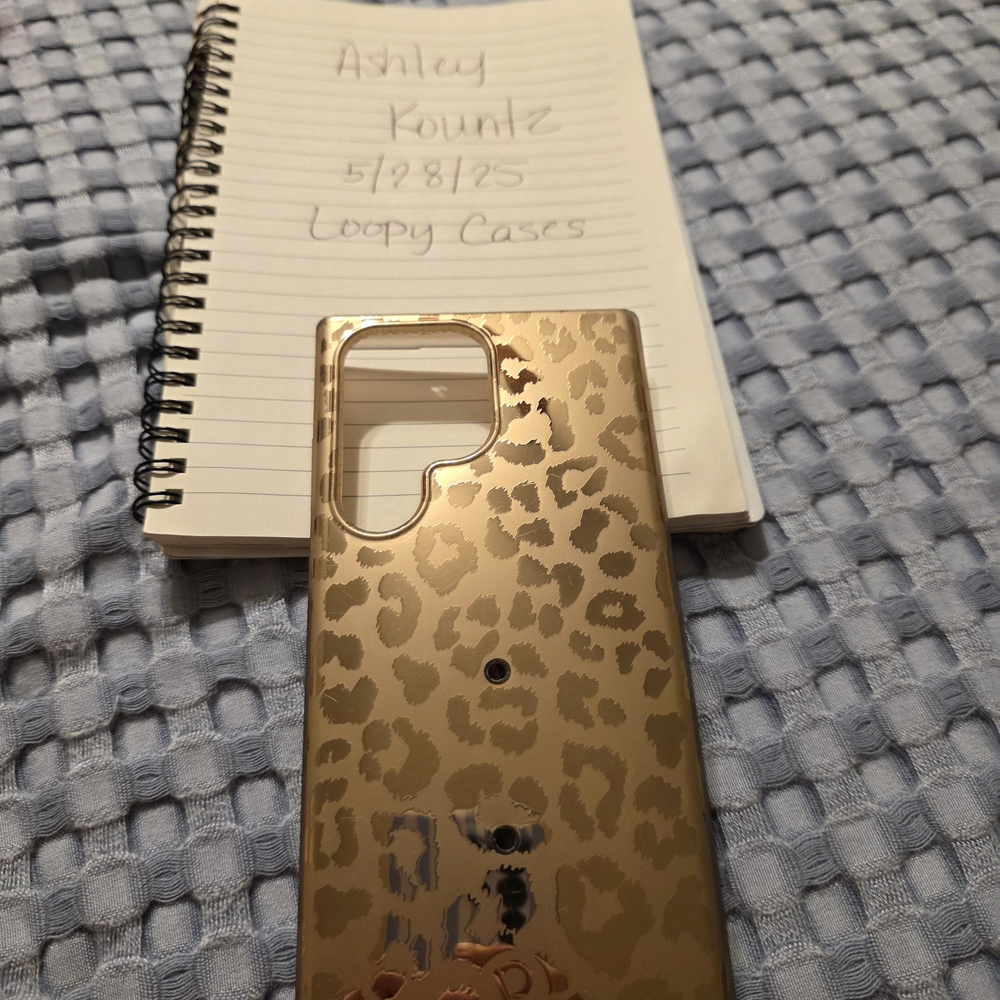 Gold Leopard Print Phone Case